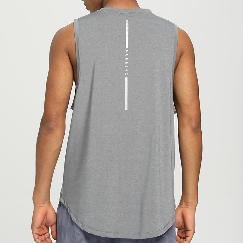 Men's Quick-Dry Running Tank Top (One Piece)